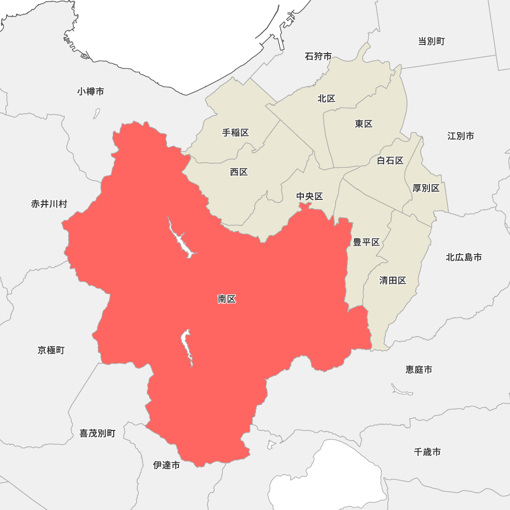 北海道石狩振興局札幌市南区の地図 | Map-It マップ・イット