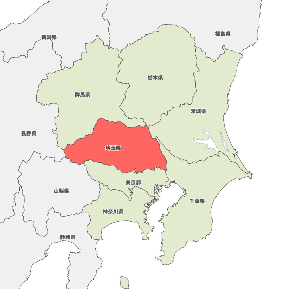 埼玉県の地図 | Map-It マップ・イット