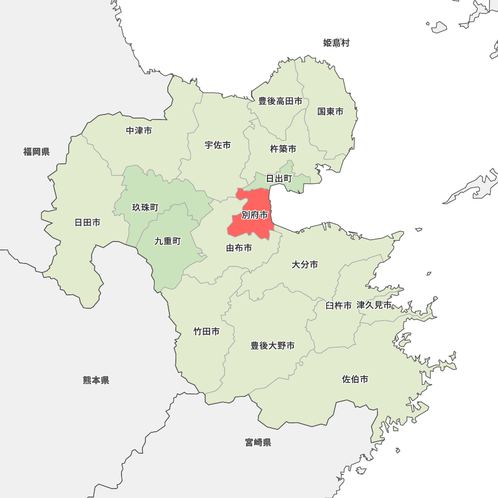 大分県別府市の地図 MapIt マップ・イット 大分県別府市の地図 MapIt マップ・イット