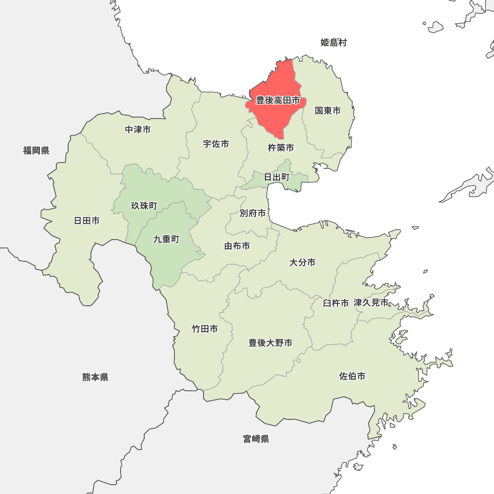 大分県豊後高田市の地図 MapIt マップ・イット 大分県豊後高田市の地図 MapIt マップ・イット