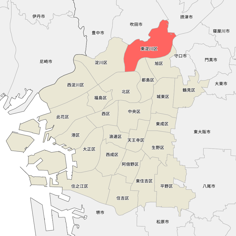 大阪府大阪市東淀川区の地図 MapIt マップ・イット 大阪府大阪市東淀川区の地図 MapIt マップ・イット