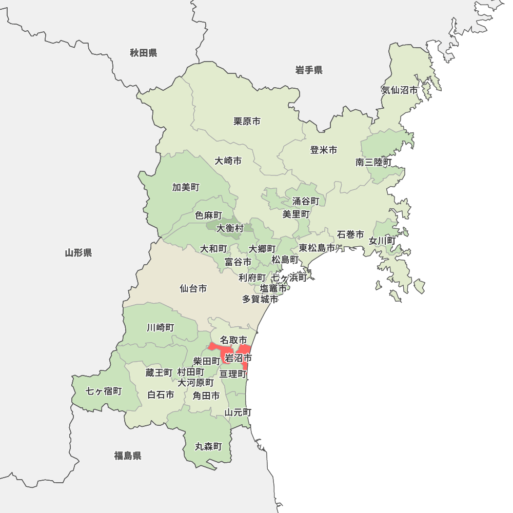 宮城県岩沼市の地図 | Map-It マップ・イット