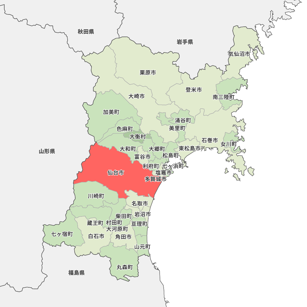 宮城県仙台市の地図 Map It マップ・イット