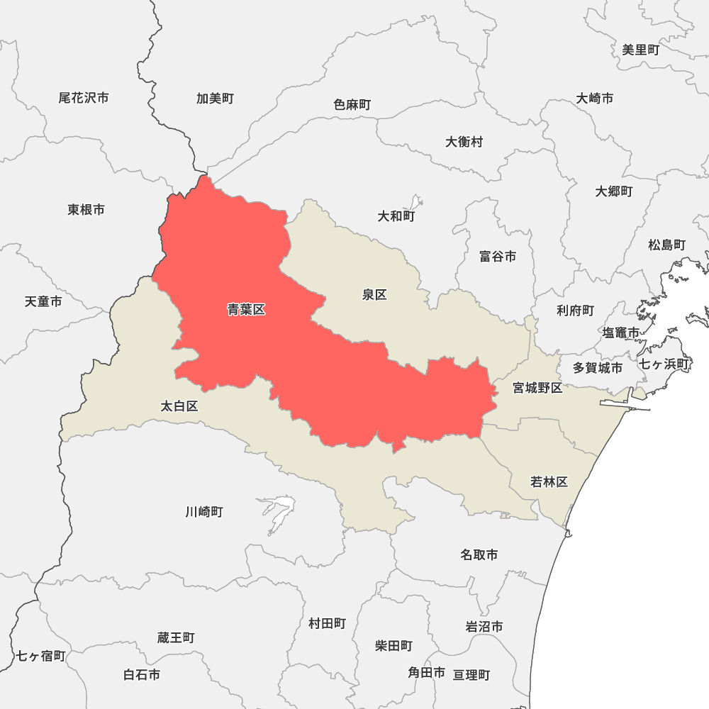 宮城県仙台市青葉区の地図 | Map-It マップ・イット