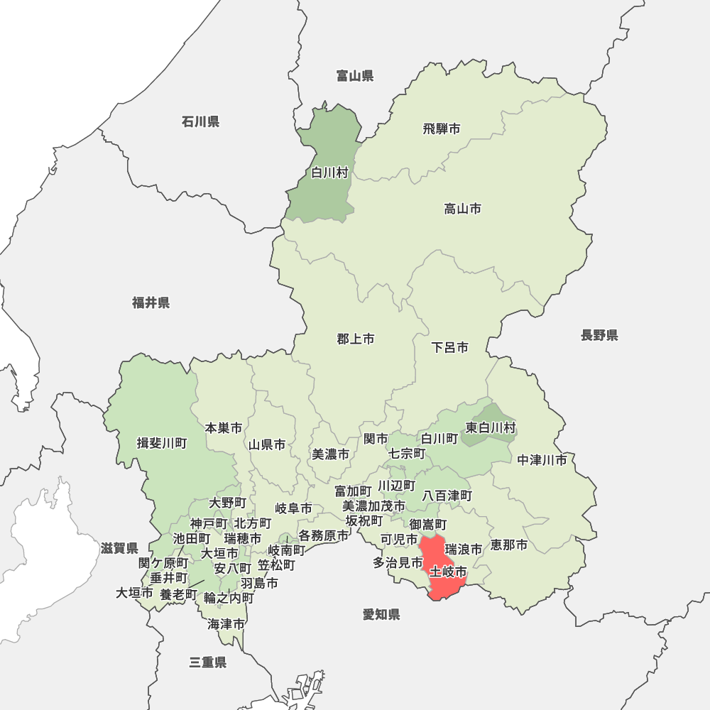 岐阜県土岐市の地図 | Map-It マップ・イット
