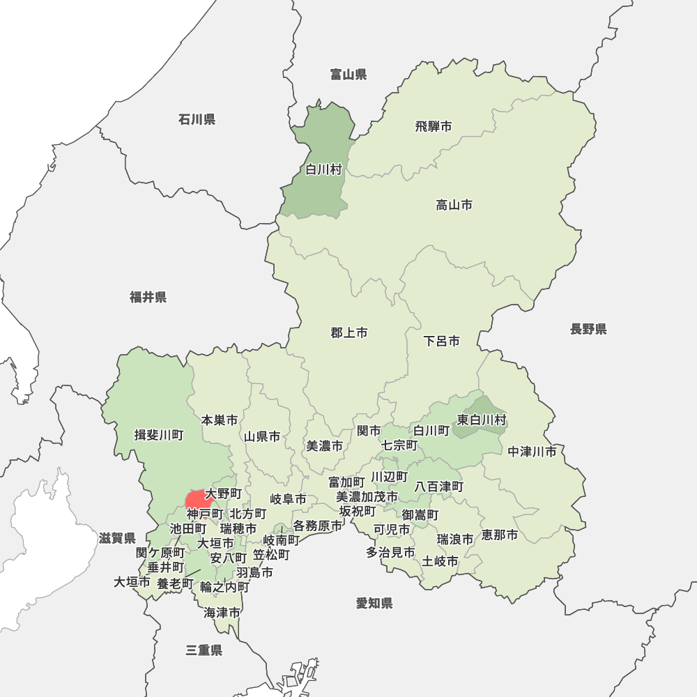 岐阜県揖斐郡池田町の地図 | Map-It マップ・イット