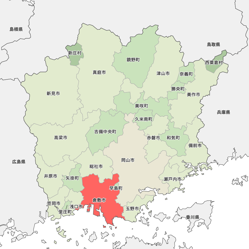 岡山県倉敷市の地図 | Map-It マップ・イット
