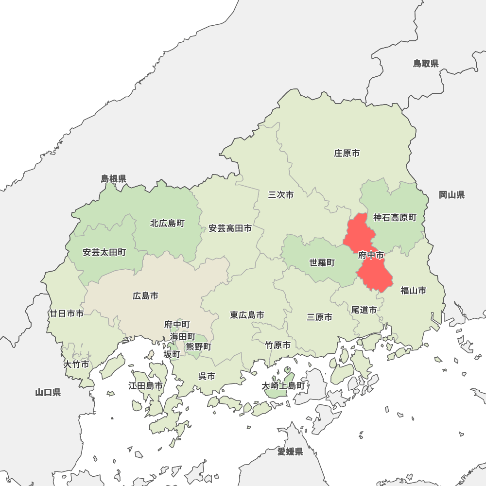 広島県府中市の地図 | Map-It マップ・イット