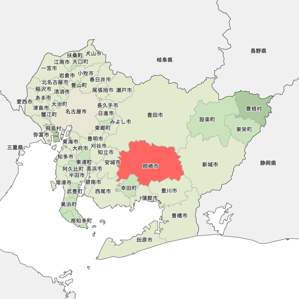 愛知県岡崎市の地図 | Map-It マップ・イット