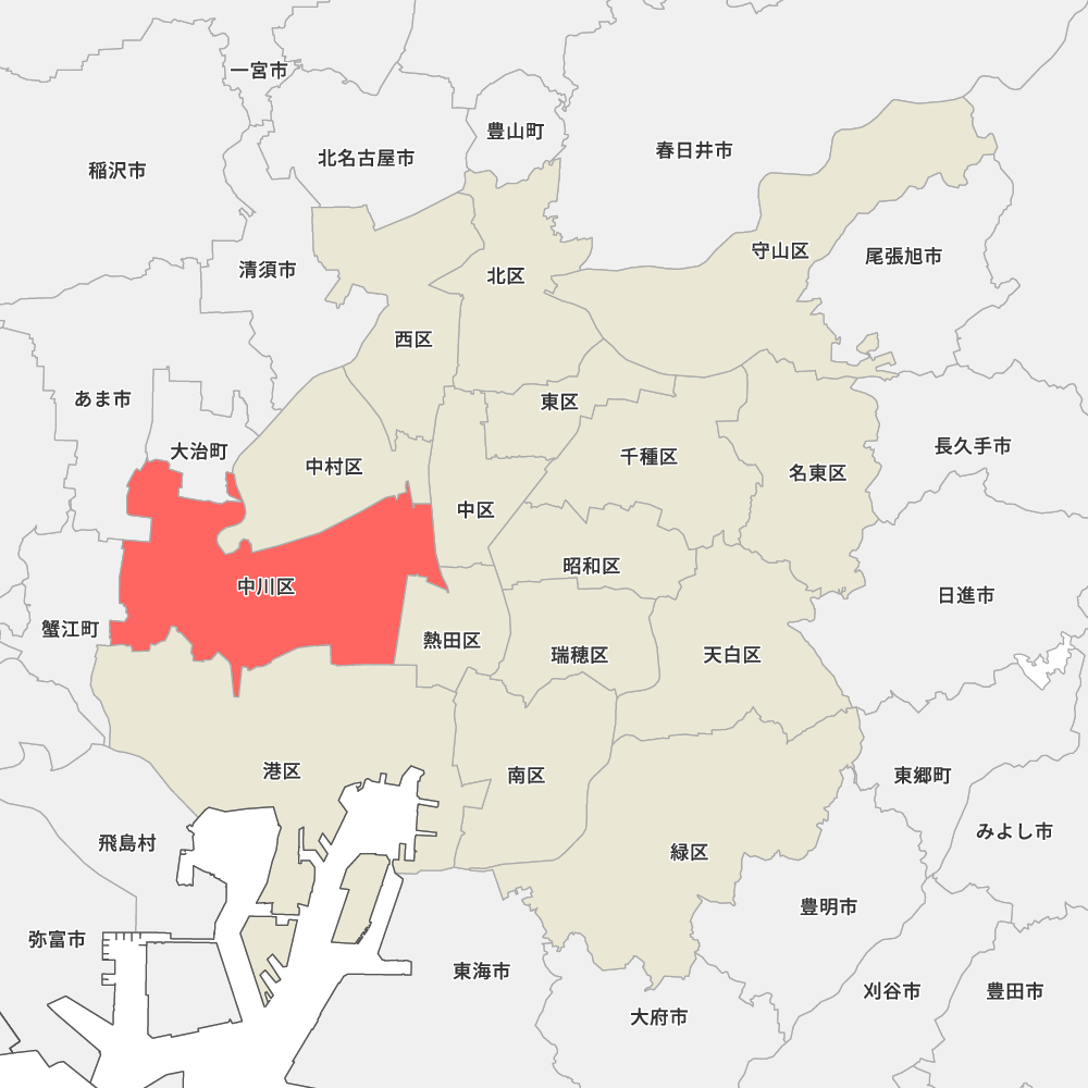 愛知県名古屋市中川区の地図 | Map-It マップ・イット