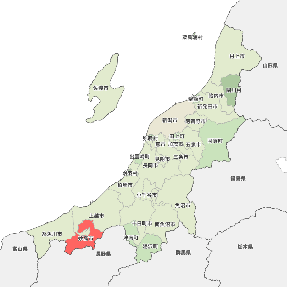 新潟県妙高市の地図 MapIt マップ・イット 新潟県妙高市の地図 MapIt マップ・イット