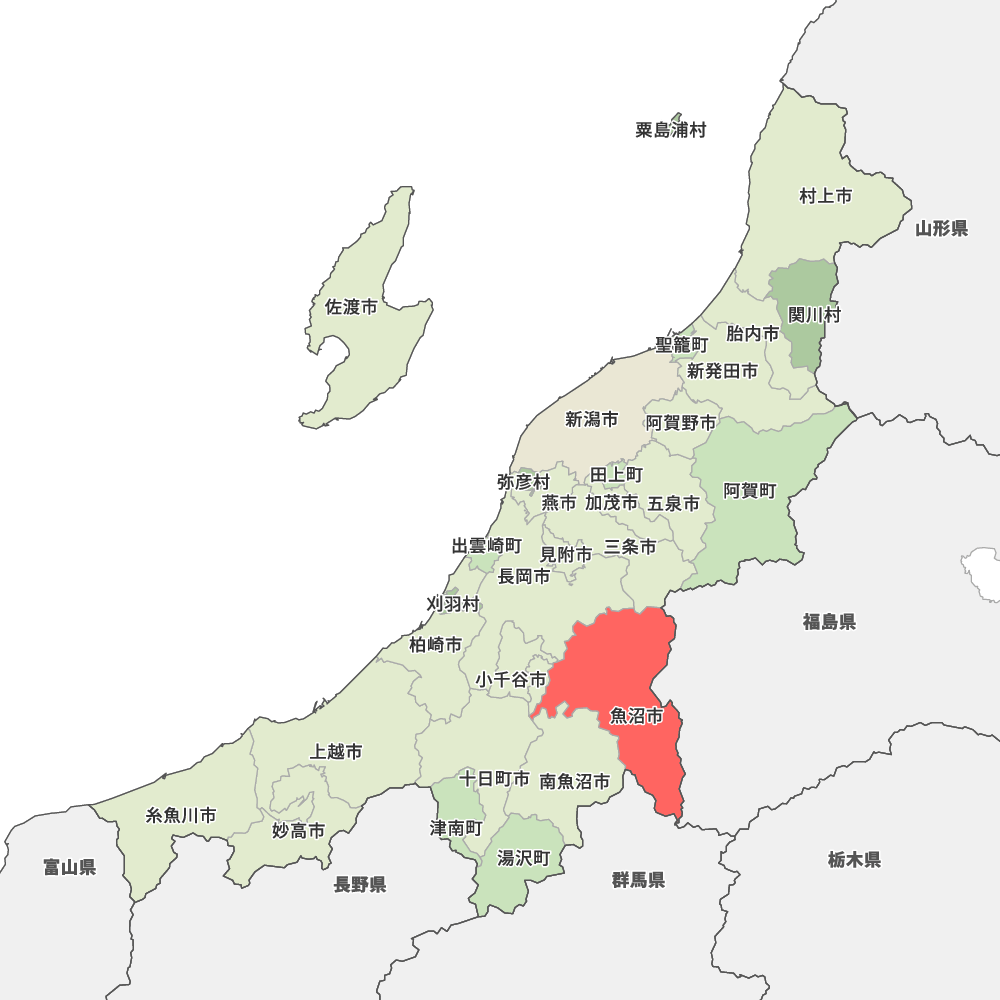 新潟県魚沼市の地図 | Map-It マップ・イット