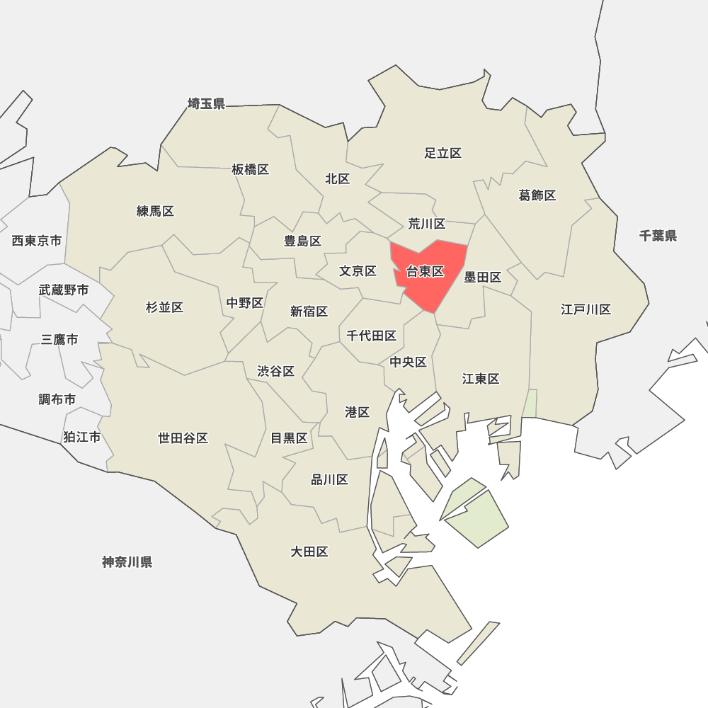 東京都台東区の地図 | Map-It マップ・イット