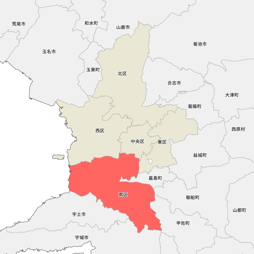 BLUEMAP 熊本市南区 2023年01 BLUEMAP 熊本市南区 2023年01 熊本県熊本市の地図 | Map-