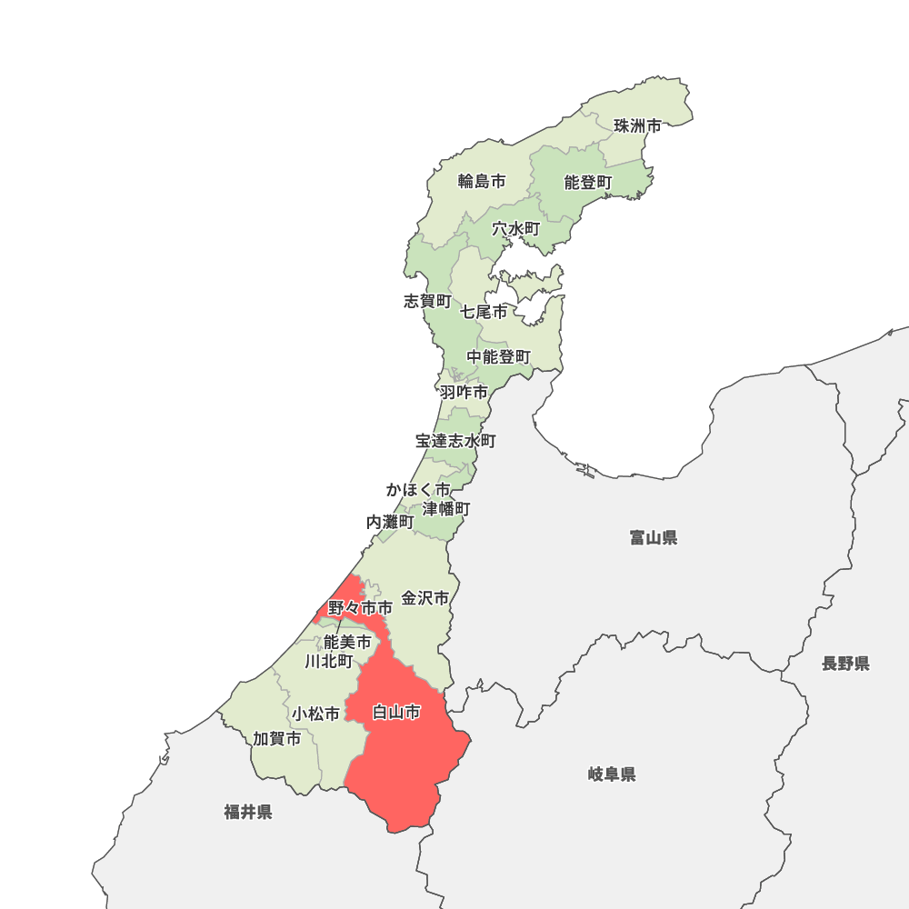 石川県白山市の地図 | Map-It マップ・イット