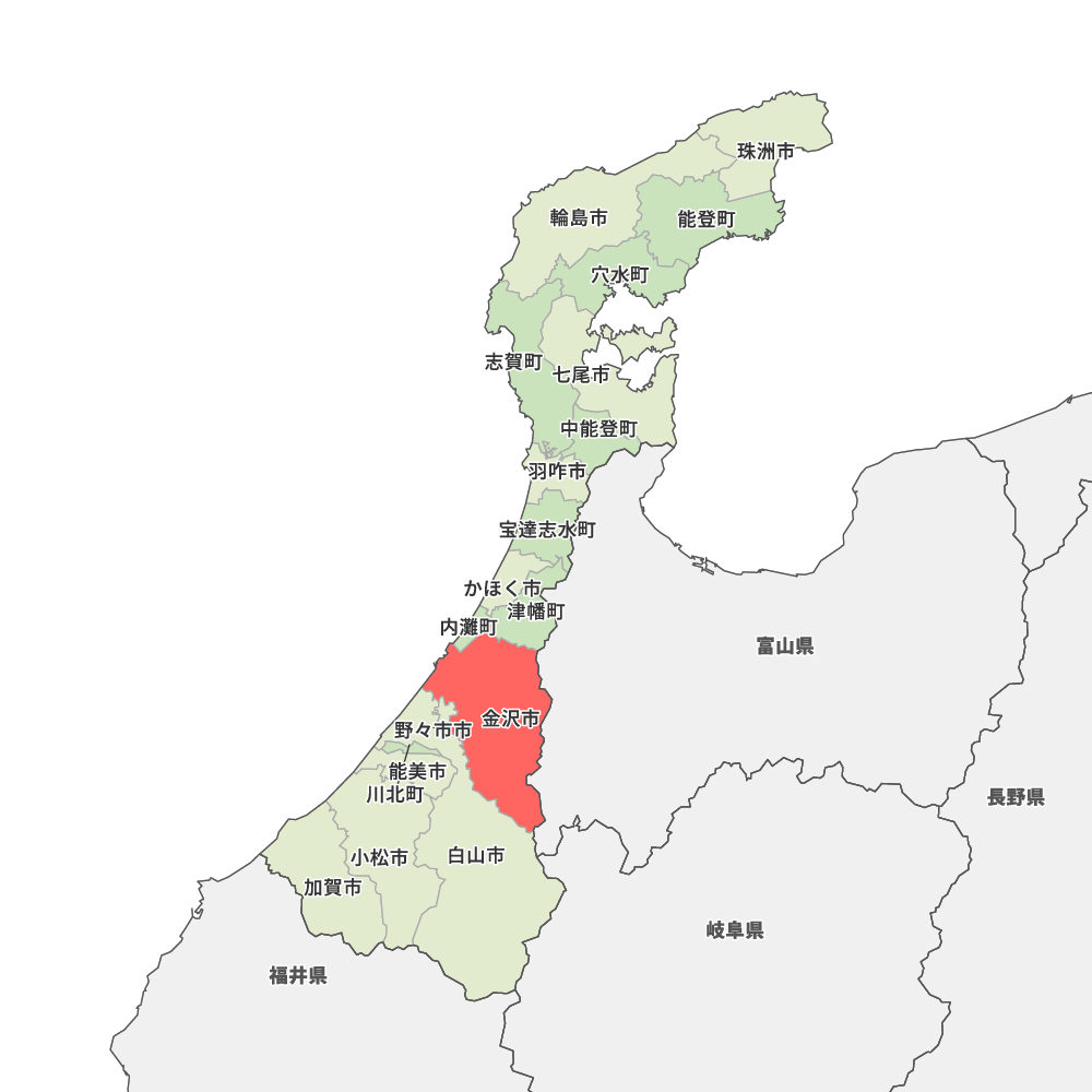 石川県金沢市の地図 | Map-It マップ・イット