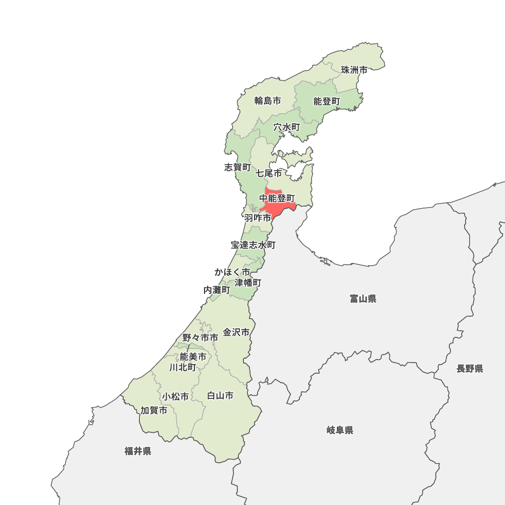 石川県鹿島郡中能登町の地図 | Map-It マップ・イット