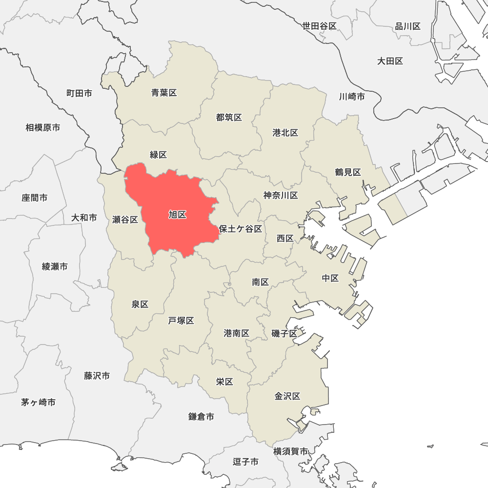 神奈川県横浜市旭区の地図 | Map-It マップ・イット