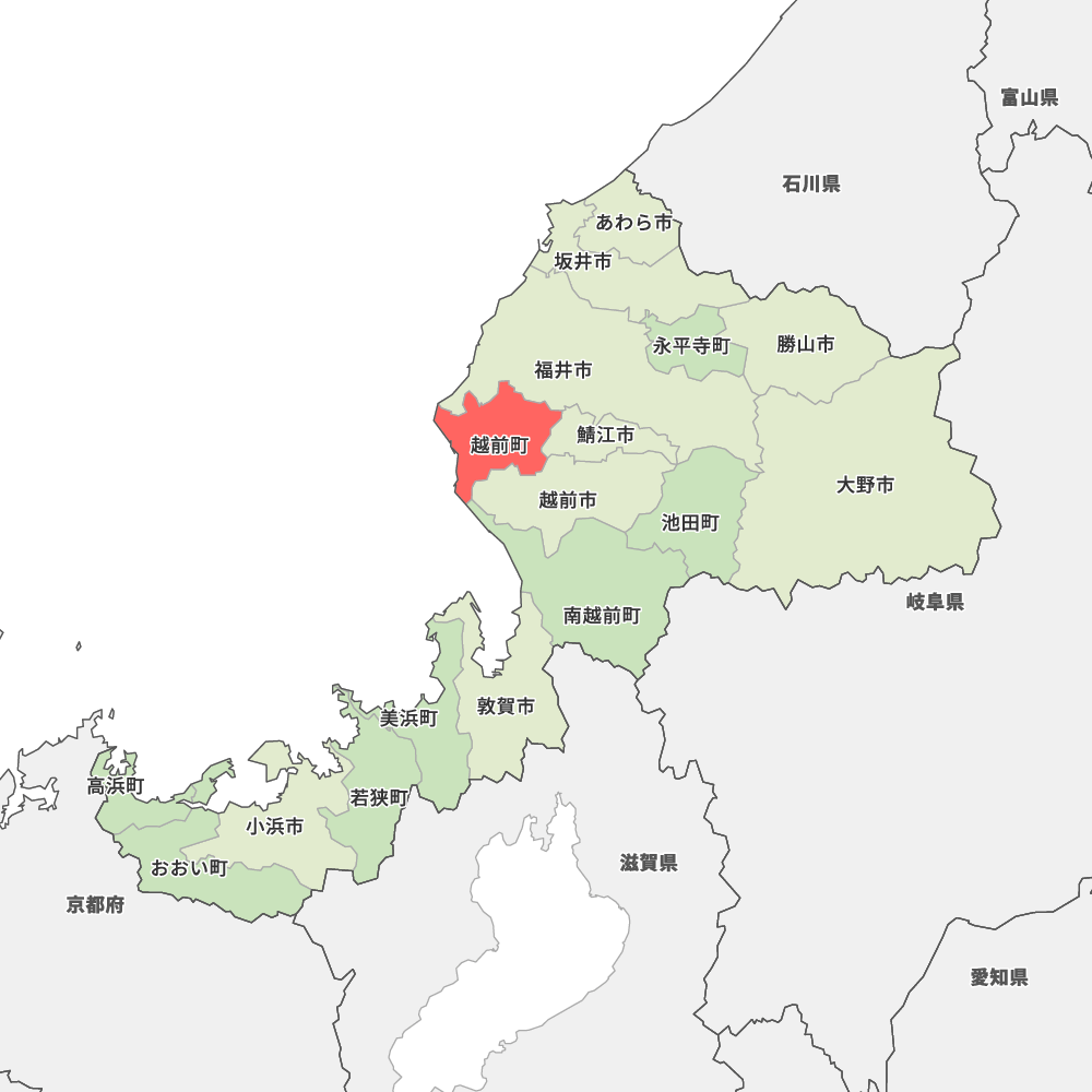 福井県丹生郡越前町の地図 | Map-It マップ・イット