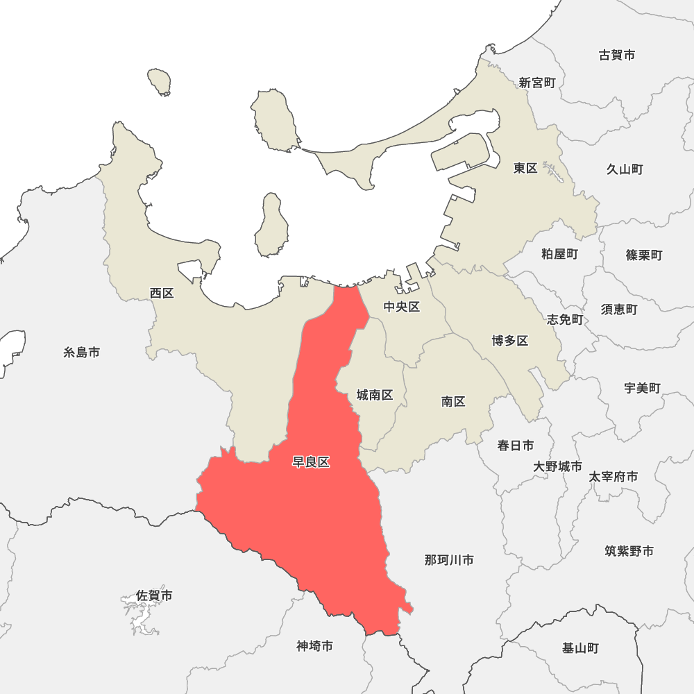 福岡県福岡市早良区の地図 | Map-It マップ・イット