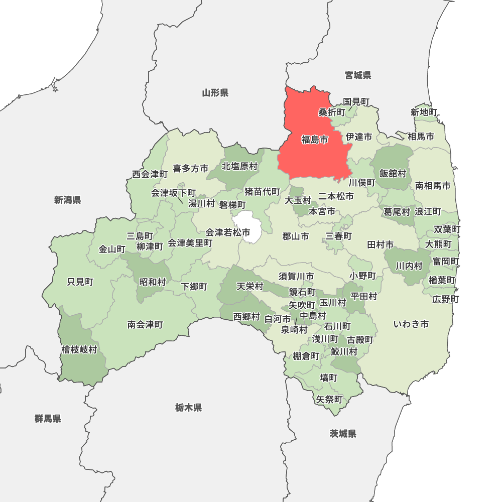 福島県福島市の地図 | Map-It マップ・イット