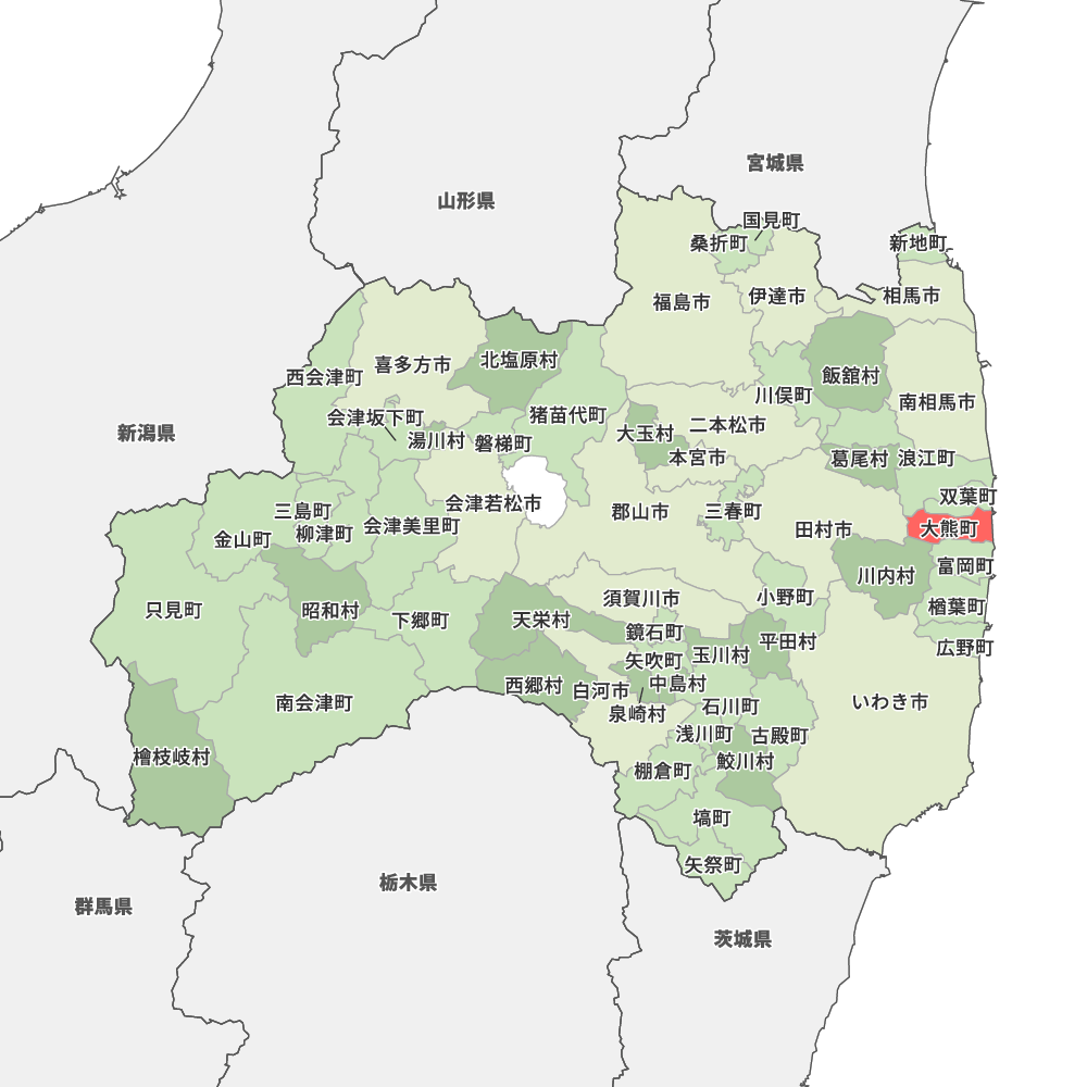 福島県双葉郡大熊町の地図 | Map-It マップ・イット