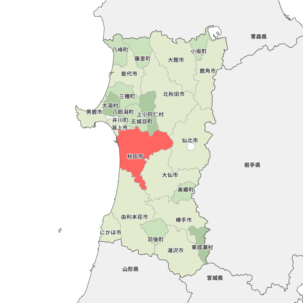 秋田県秋田市の地図 | Map-It マップ・イット