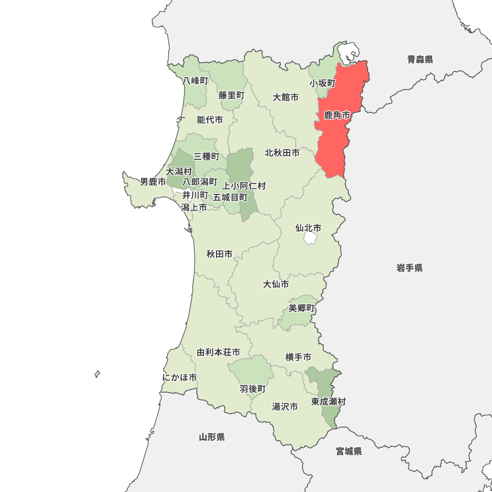 秋田県鹿角市の地図 | Map-It マップ・イット