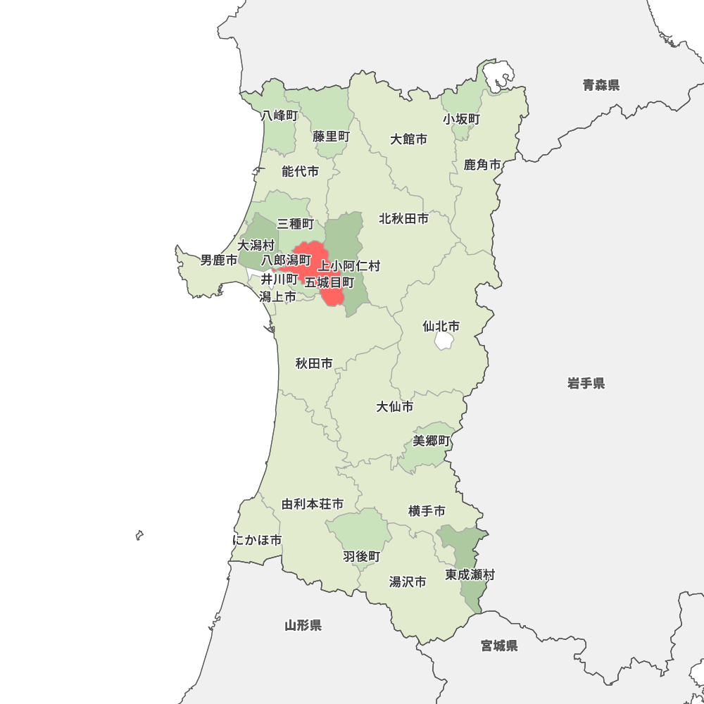 秋田県南秋田郡五城目町の地図 | Map-It マップ・イット