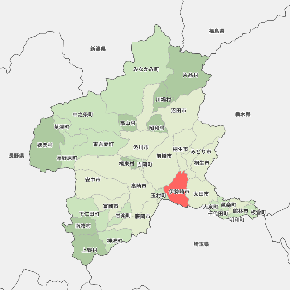 群馬県伊勢崎市の地図 | Map-It マップ・イット