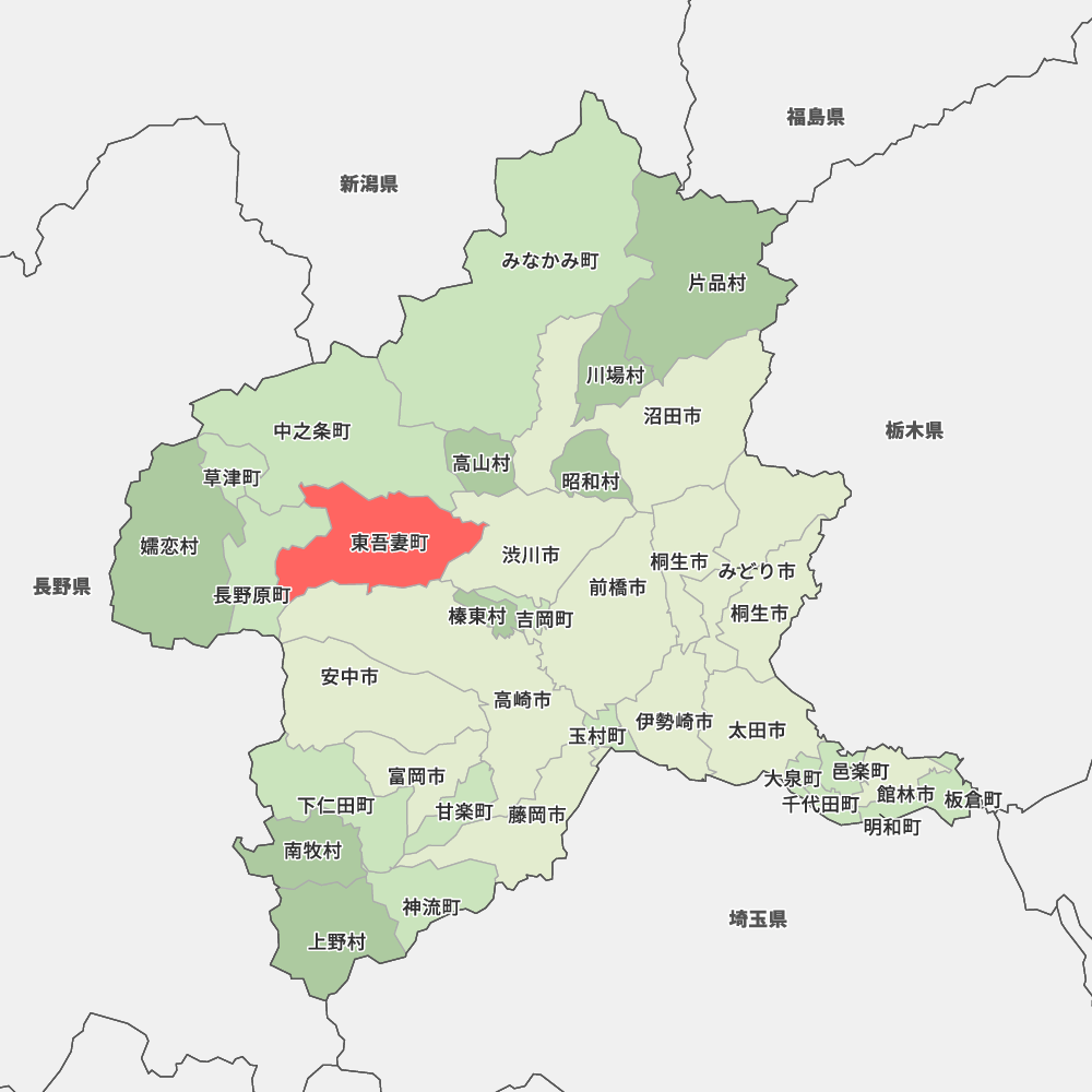 群馬県吾妻郡東吾妻町の地図 | Map-It マップ・イット