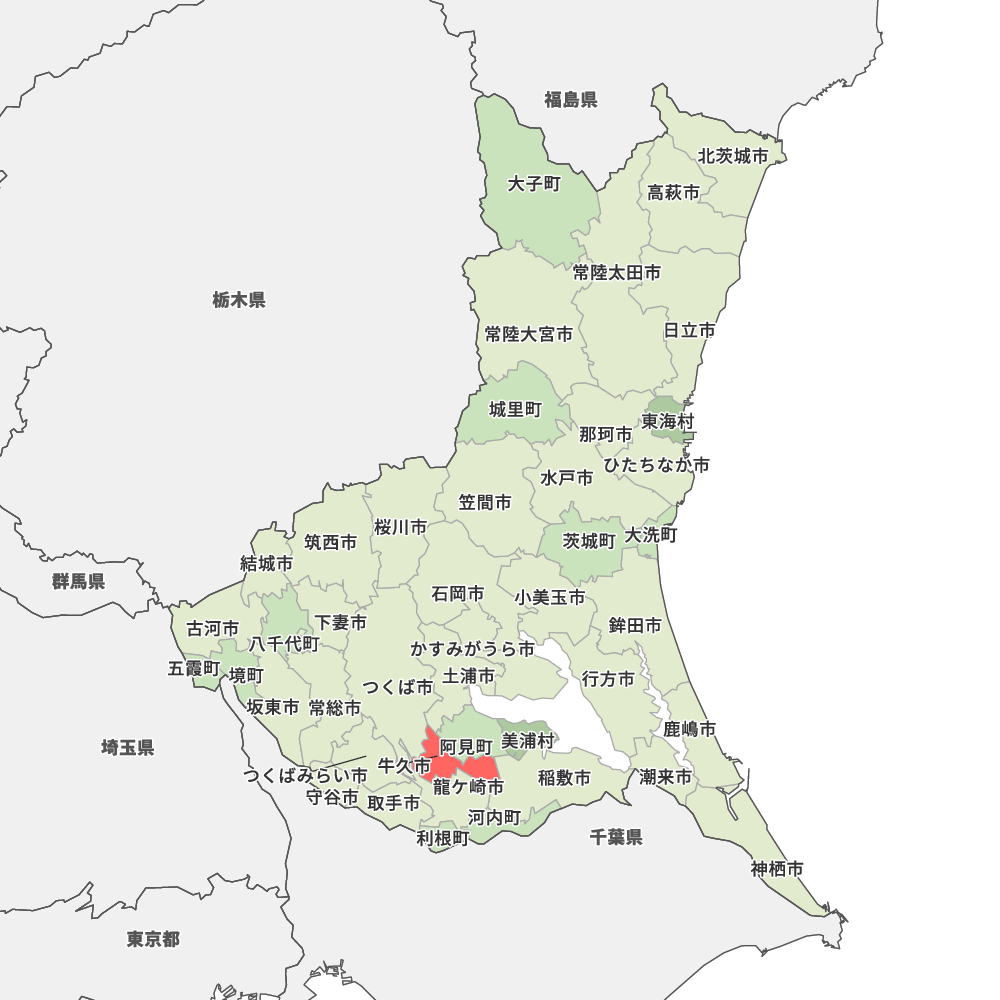 茨城県牛久市の地図 | Map-It マップ・イット