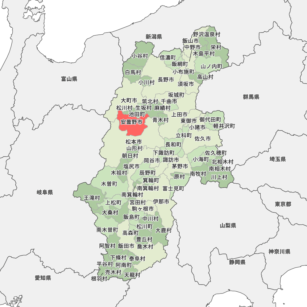 長野県安曇野市の地図 | Map-It マップ・イット