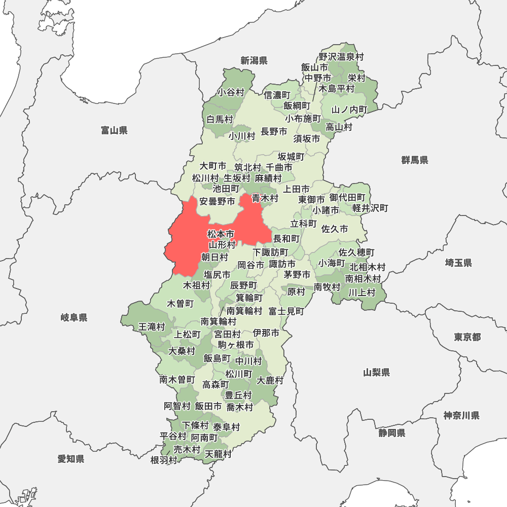 長野県松本市の地図 | Map-It マップ・イット