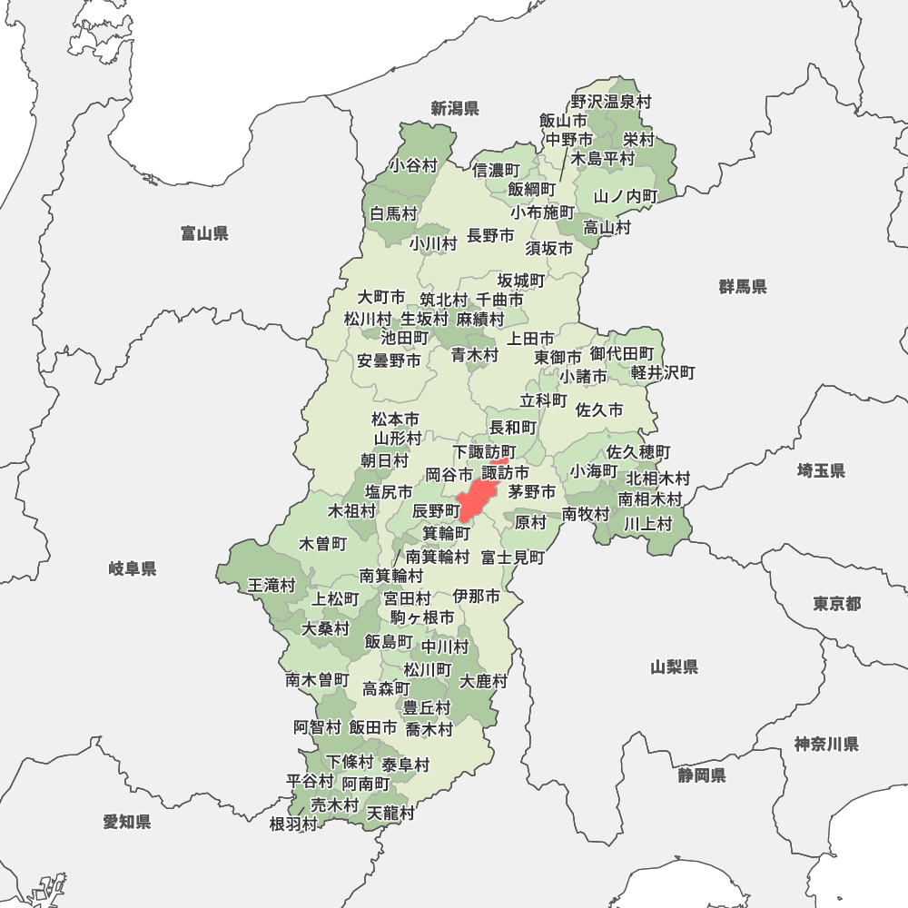 長野県 諏訪円周都市 住宅地図 諏訪市 岡谷市 下諏訪町 茅野市 原村 富士見町 メーサイズ