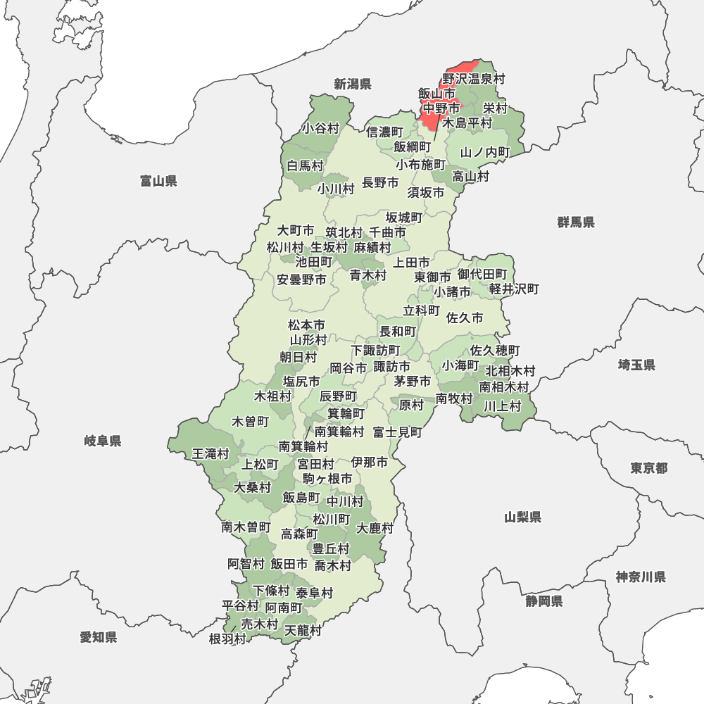 長野県飯山市の地図 | Map-It マップ・イット