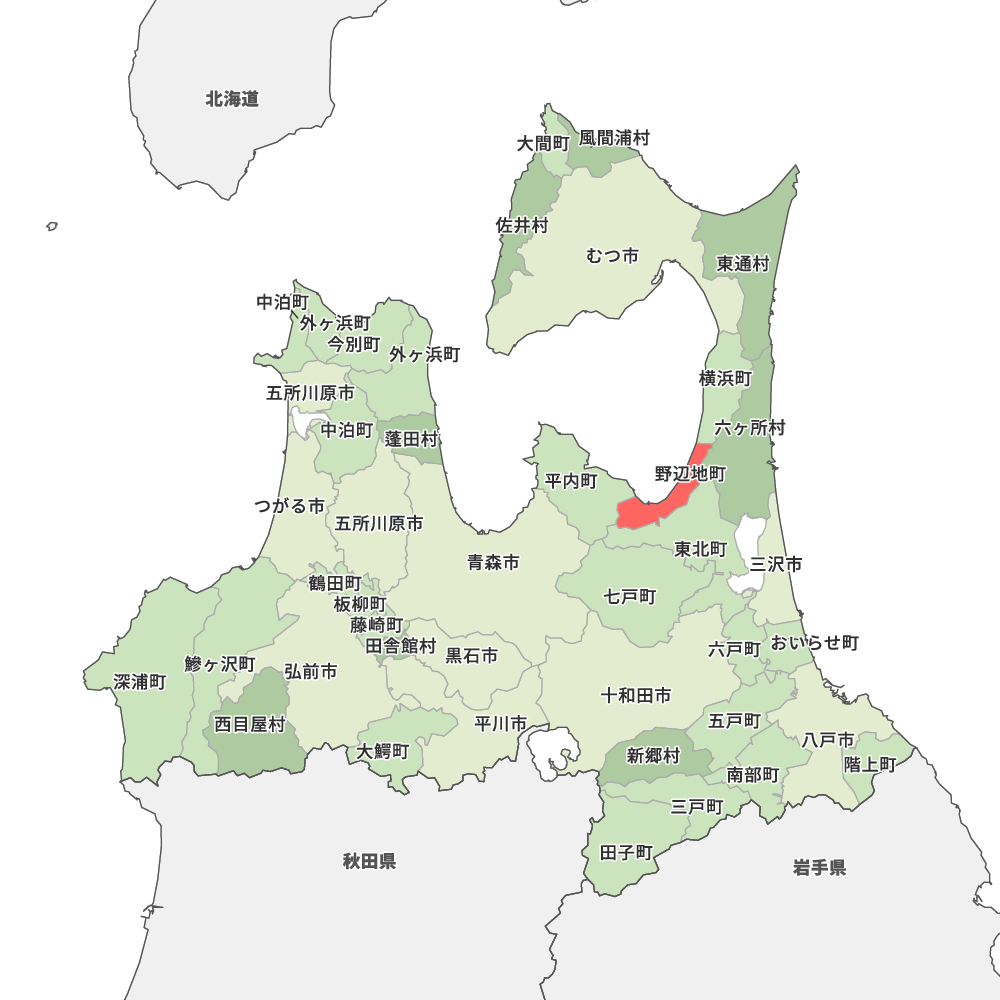 青森県上北郡野辺地町の地図 | Map-It マップ・イット