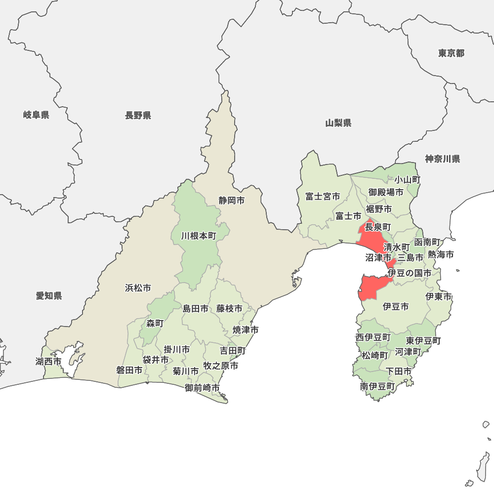 静岡県沼津市の地図 | Map-It マップ・イット