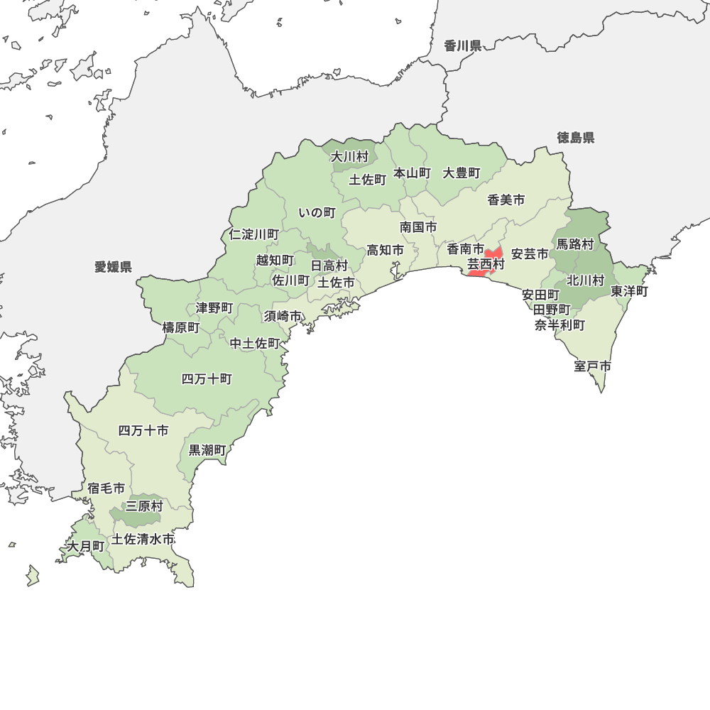 高知県安芸郡芸西村の地図 | Map-It マップ・イット