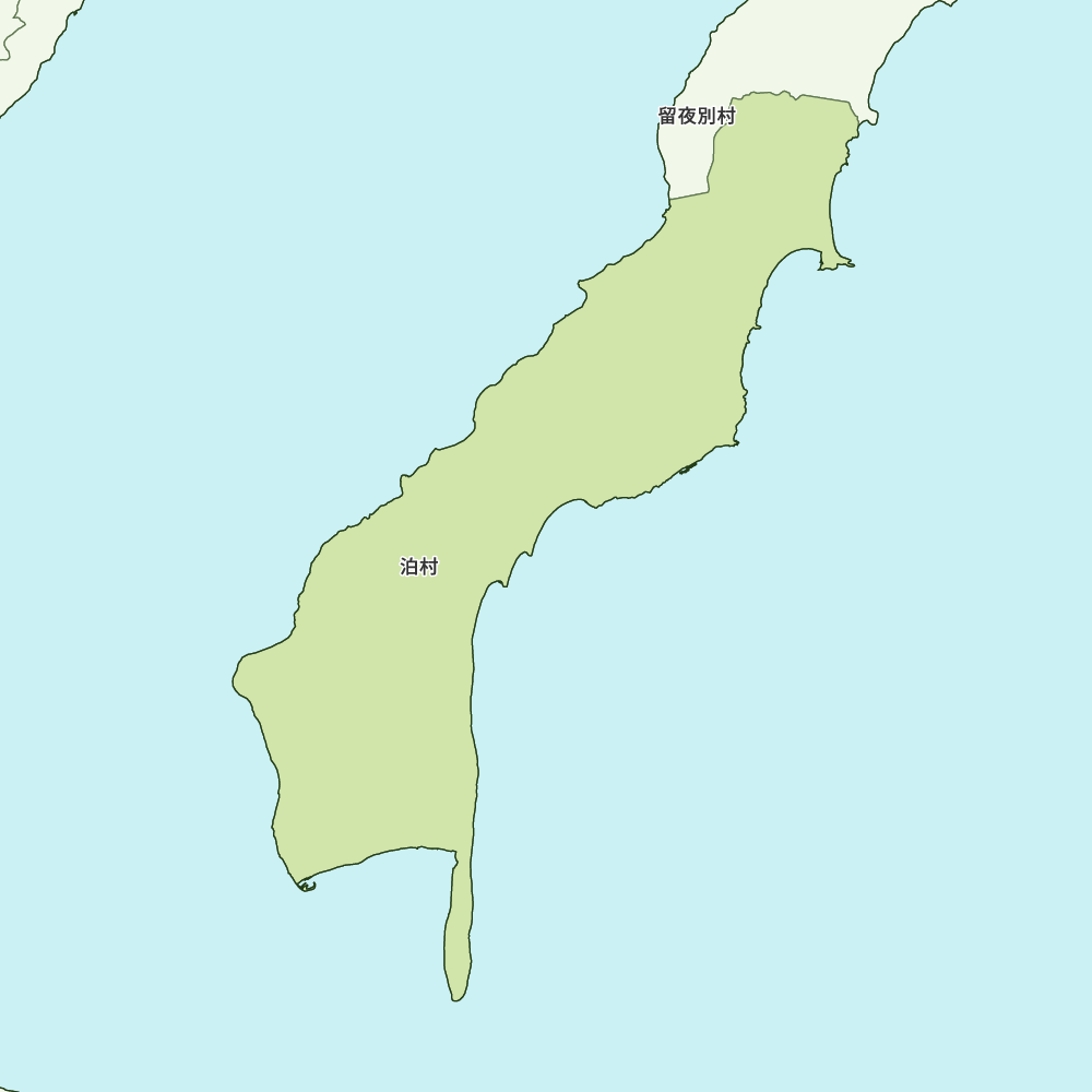 北海道根室振興局国後郡泊村の地図 | Map-It マップ・イット