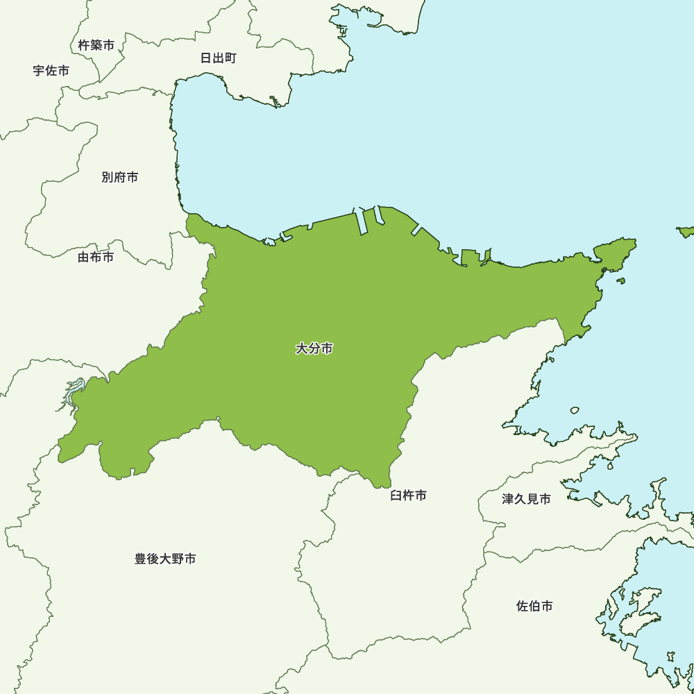 大分県大分市の地図 Map It マップ イット
