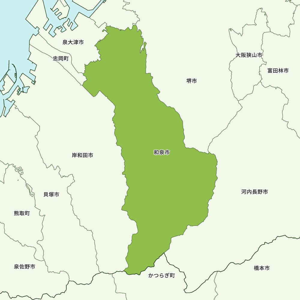 大阪府和泉市の地図 | Map-It マップ・イット