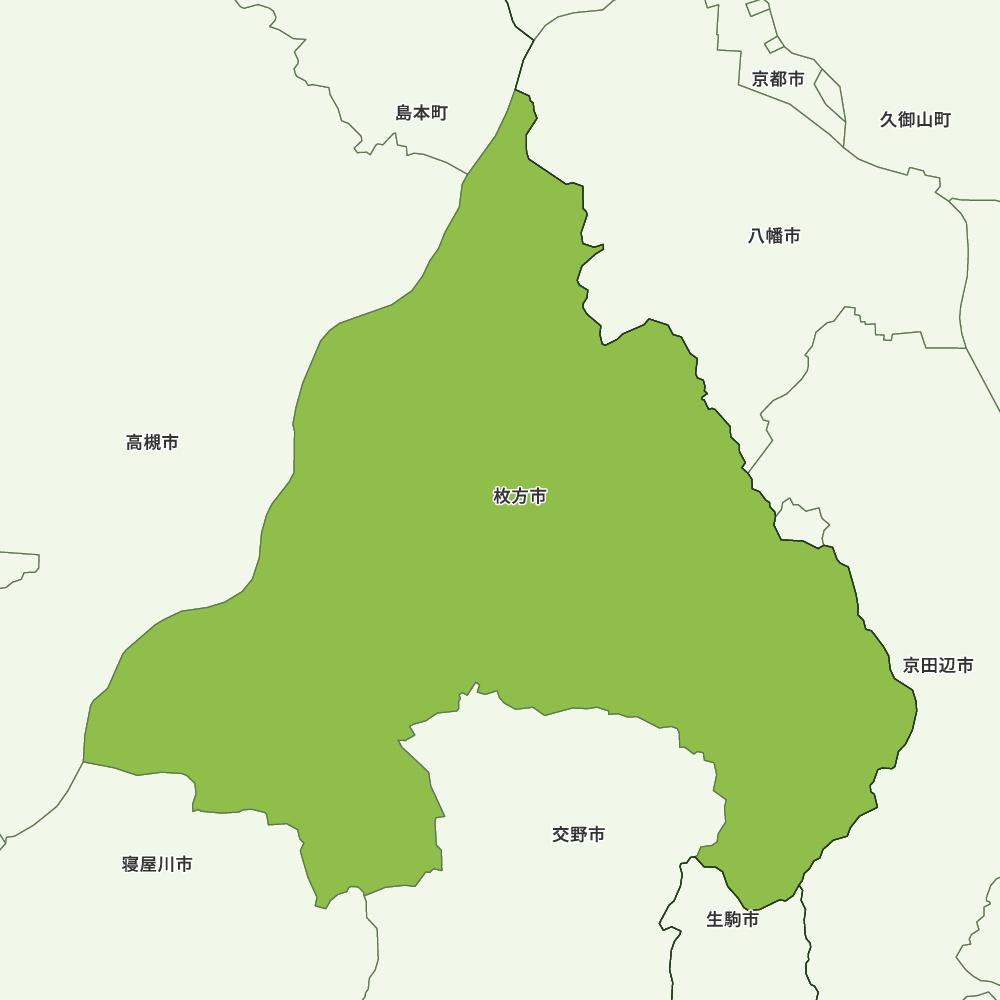 大阪府枚方市の地図 | Map-It マップ・イット