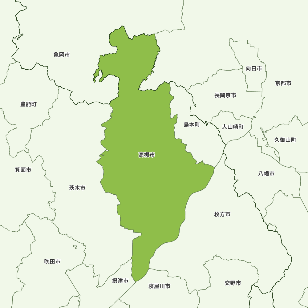 大阪府高槻市の地図 | Map-It マップ・イット