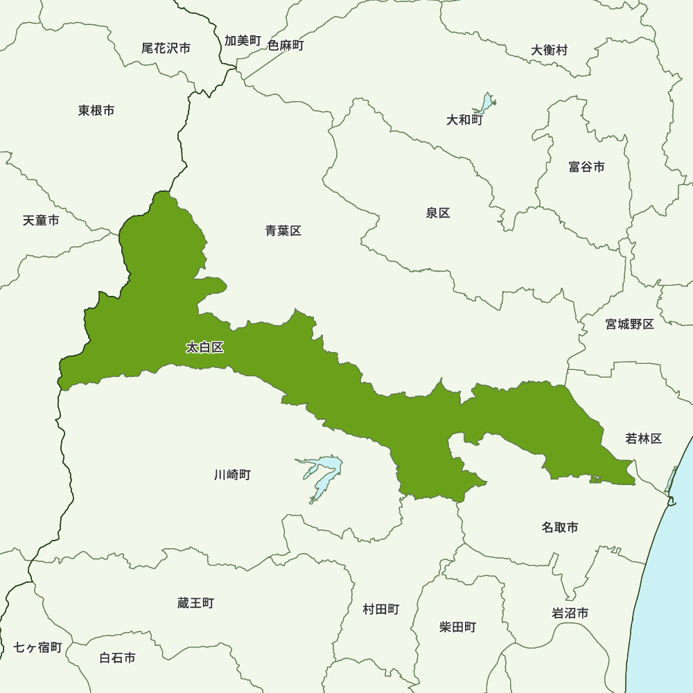 宮城県仙台市太白区の地図 | Map-It マップ・イット
