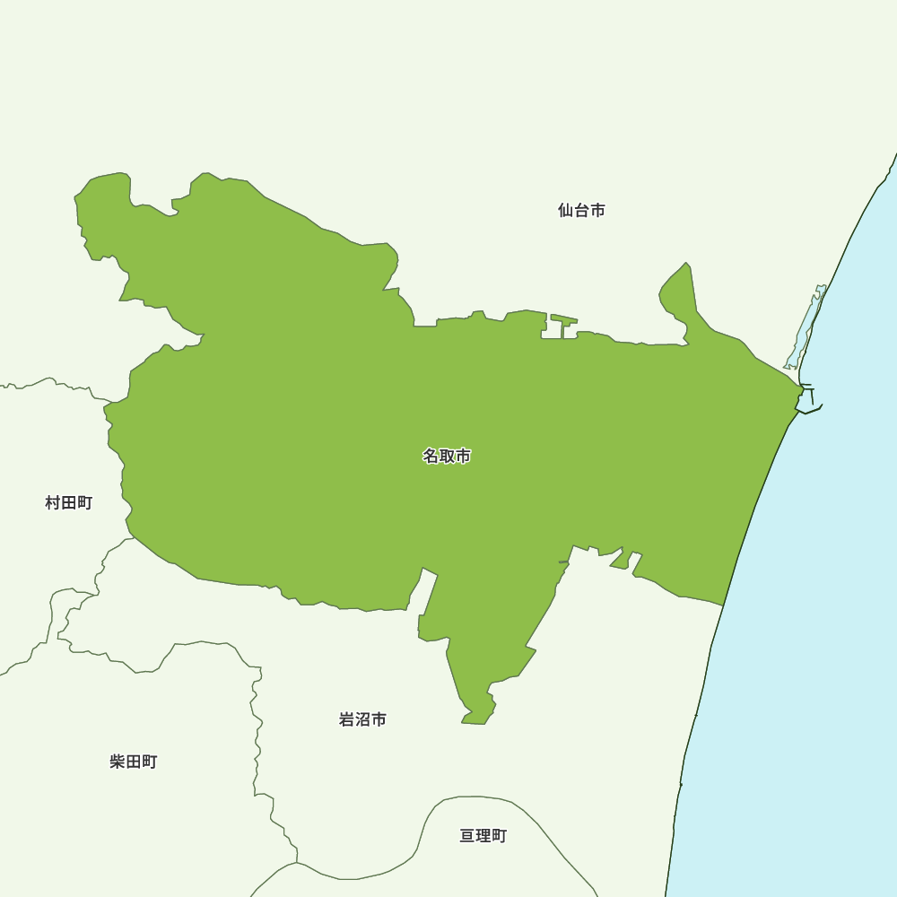 宮城県名取市の地図 | Map-It マップ・イット