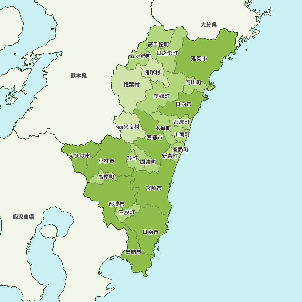 宮崎県の地図 Map It マップ イット