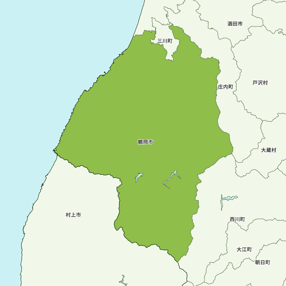 山形県鶴岡市の地図 Map It マップ イット