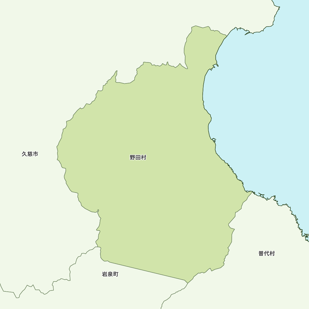 岩手県九戸郡野田村の地図 | Map-It マップ・イット
