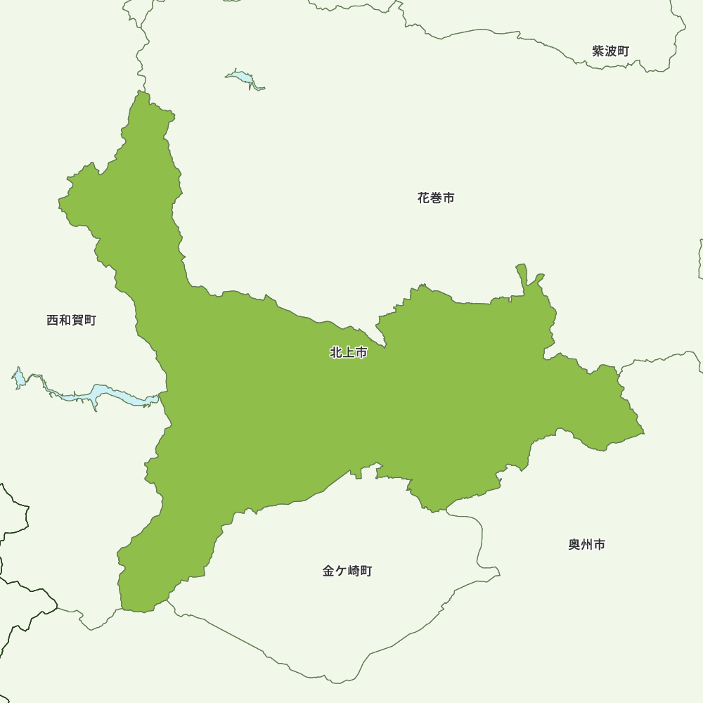 岩手県北上市の地図 | Map-It マップ・イット